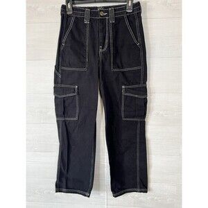 BDG Urban Outfitters Skate Jeans Baggy Wide Leg Cargo Women's Black 27